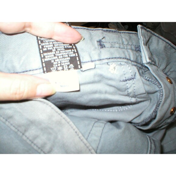 New NWT Mens 7 for all Mankind 28 30 X 33 Gray Standard Straight Leg Distressed - Picture 9 of 10